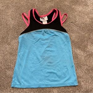 Girl’s Danskin Athletic Tank Top Swimsuit Top Size 4/5